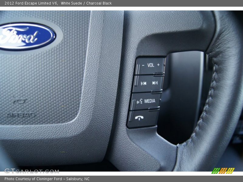 White Suede / Charcoal Black 2012 Ford Escape Limited V6