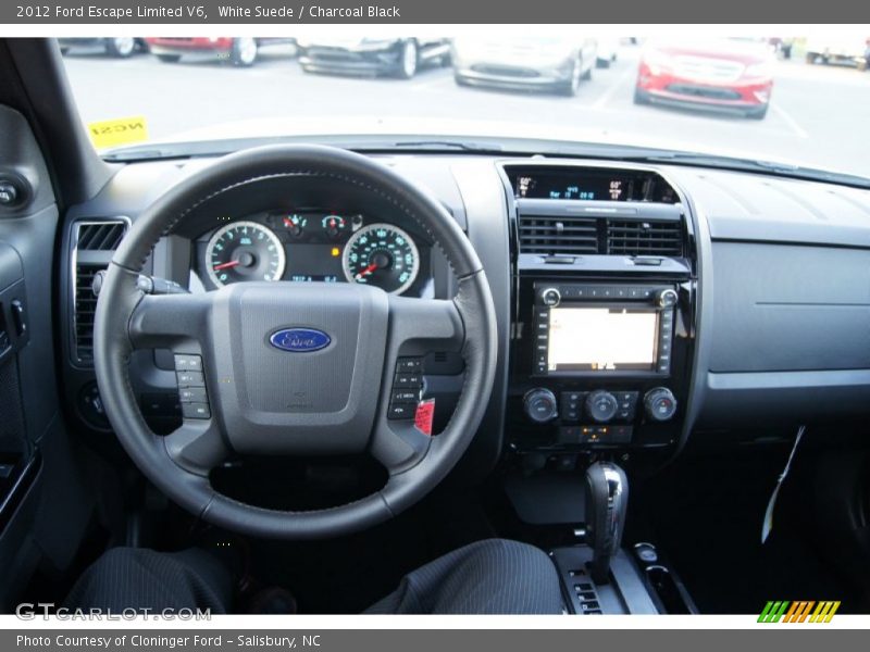 White Suede / Charcoal Black 2012 Ford Escape Limited V6