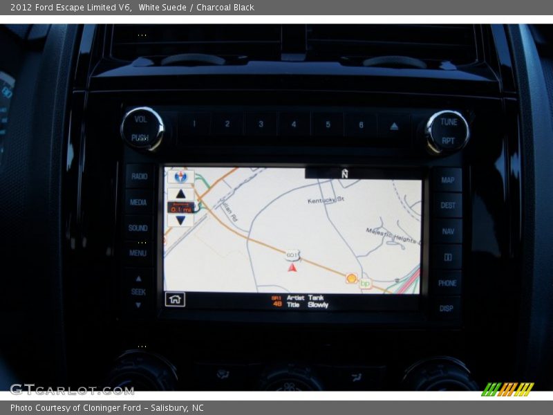 White Suede / Charcoal Black 2012 Ford Escape Limited V6