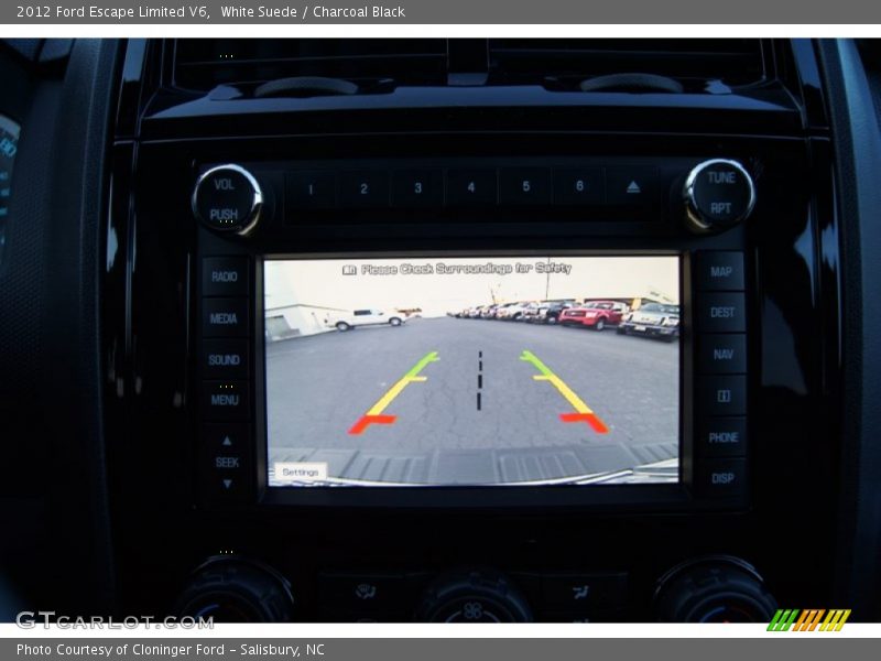 White Suede / Charcoal Black 2012 Ford Escape Limited V6