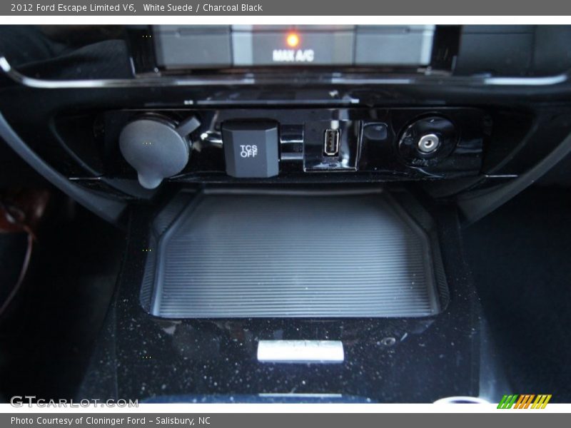 White Suede / Charcoal Black 2012 Ford Escape Limited V6