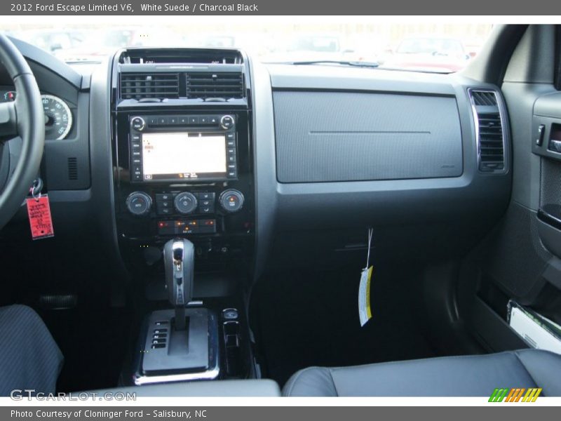 White Suede / Charcoal Black 2012 Ford Escape Limited V6