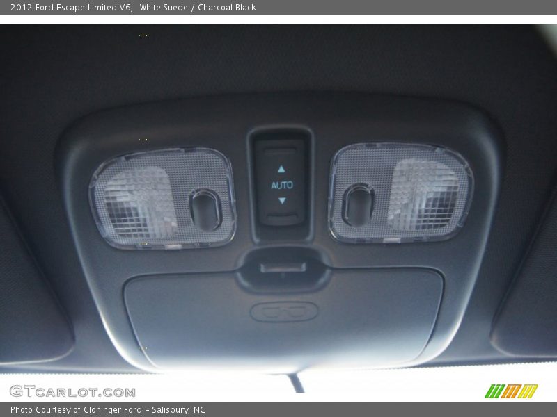 White Suede / Charcoal Black 2012 Ford Escape Limited V6