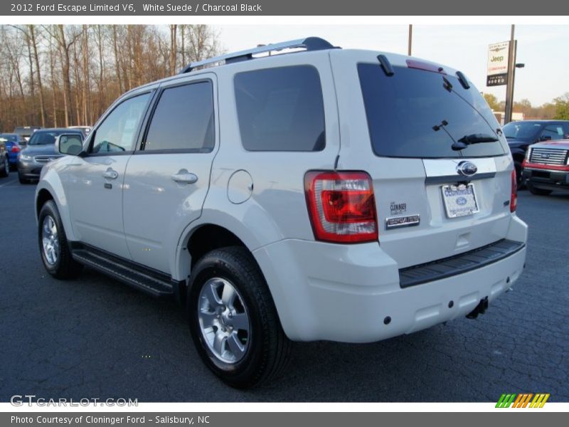 White Suede / Charcoal Black 2012 Ford Escape Limited V6