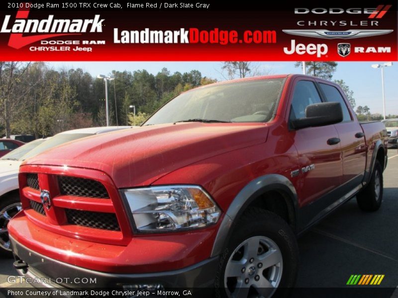 Flame Red / Dark Slate Gray 2010 Dodge Ram 1500 TRX Crew Cab