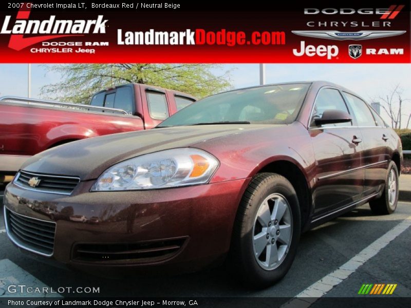 Bordeaux Red / Neutral Beige 2007 Chevrolet Impala LT
