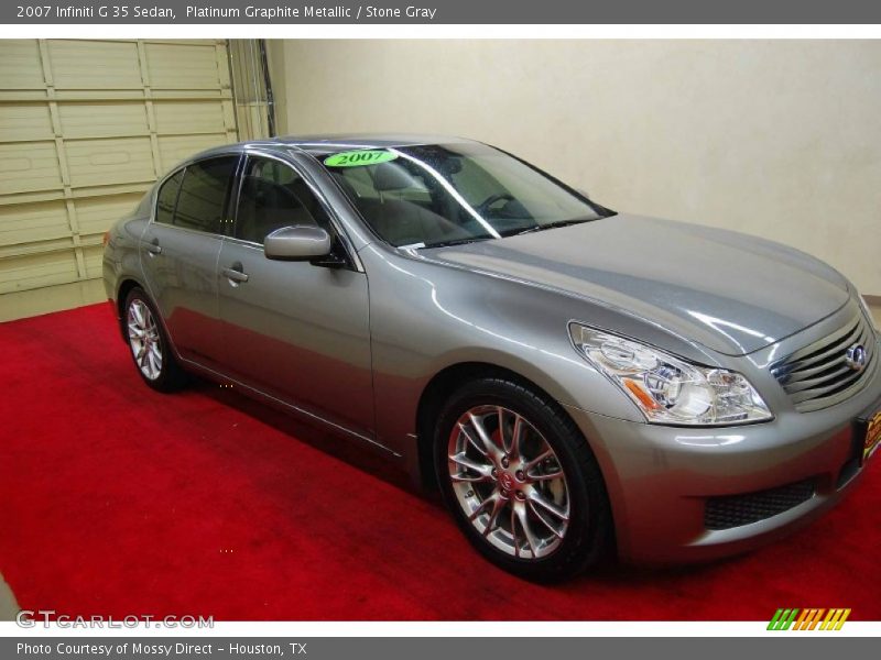 Platinum Graphite Metallic / Stone Gray 2007 Infiniti G 35 Sedan