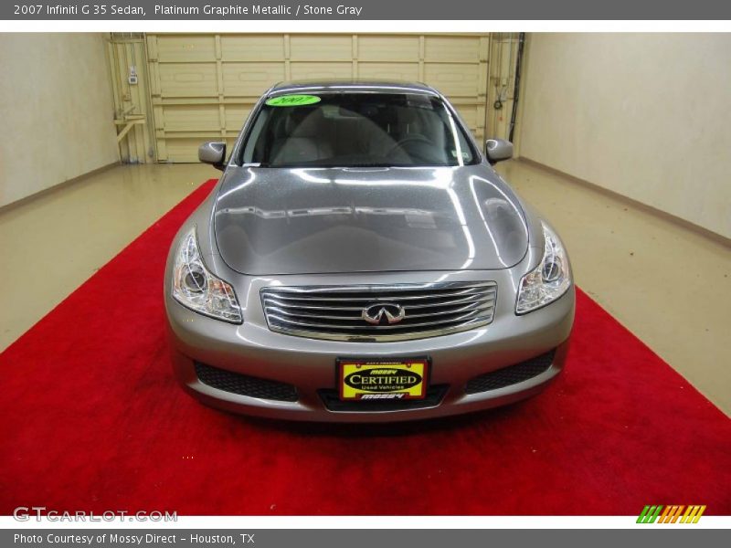 Platinum Graphite Metallic / Stone Gray 2007 Infiniti G 35 Sedan