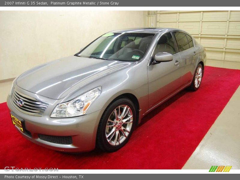 Platinum Graphite Metallic / Stone Gray 2007 Infiniti G 35 Sedan