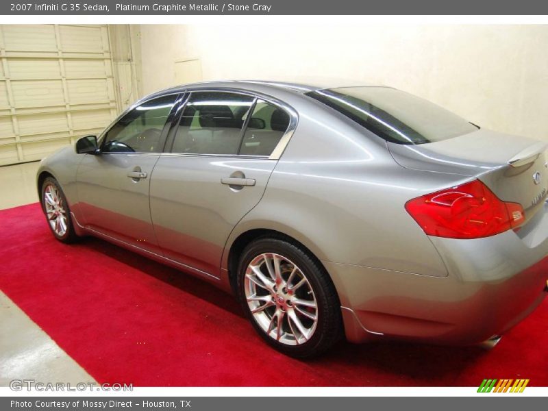 Platinum Graphite Metallic / Stone Gray 2007 Infiniti G 35 Sedan