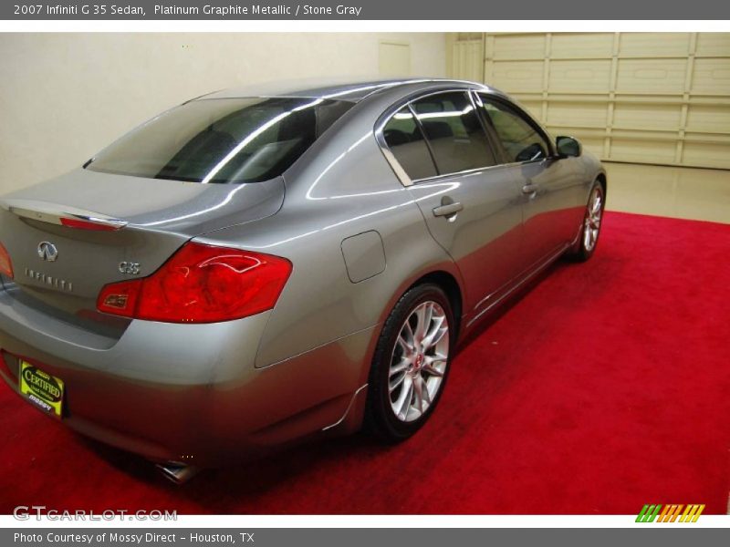 Platinum Graphite Metallic / Stone Gray 2007 Infiniti G 35 Sedan