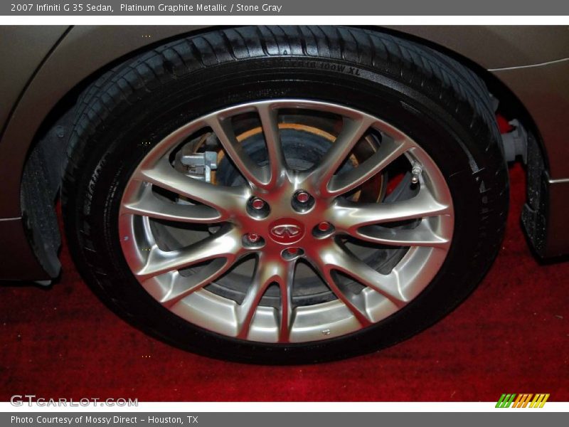 Platinum Graphite Metallic / Stone Gray 2007 Infiniti G 35 Sedan