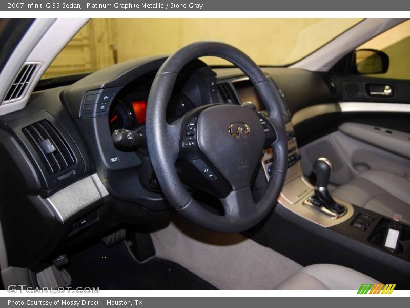 Platinum Graphite Metallic / Stone Gray 2007 Infiniti G 35 Sedan