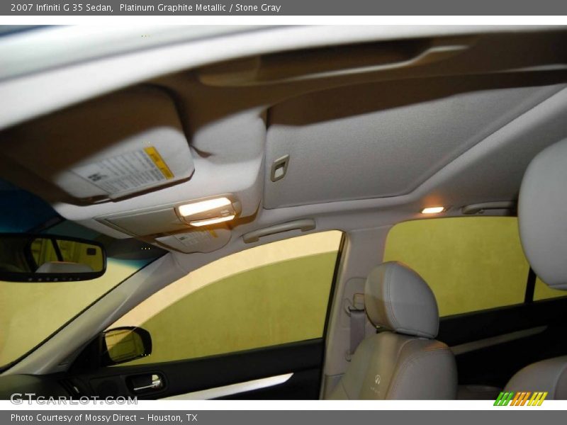 Platinum Graphite Metallic / Stone Gray 2007 Infiniti G 35 Sedan