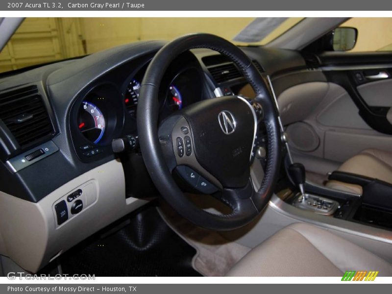 Carbon Gray Pearl / Taupe 2007 Acura TL 3.2