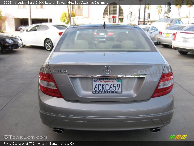 Pewter Metallic / Savanna/Cashmere 2008 Mercedes-Benz C 300 Luxury
