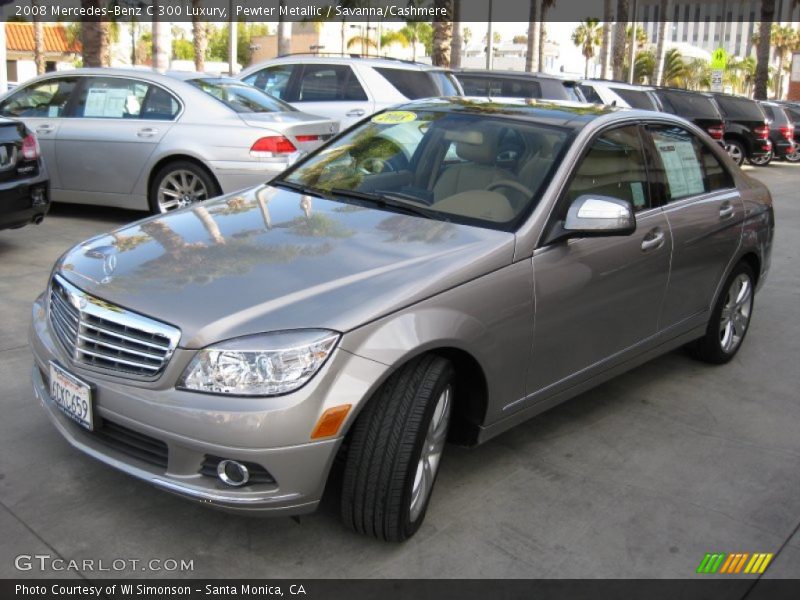 Pewter Metallic / Savanna/Cashmere 2008 Mercedes-Benz C 300 Luxury