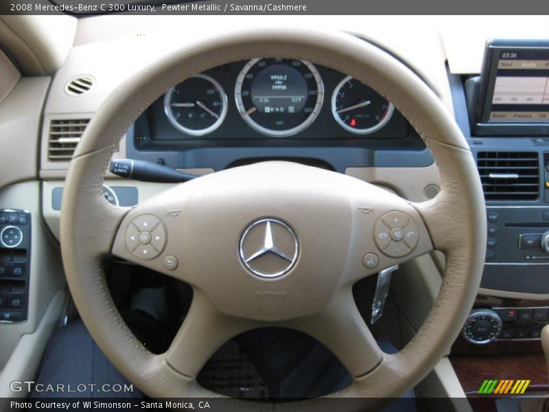Pewter Metallic / Savanna/Cashmere 2008 Mercedes-Benz C 300 Luxury