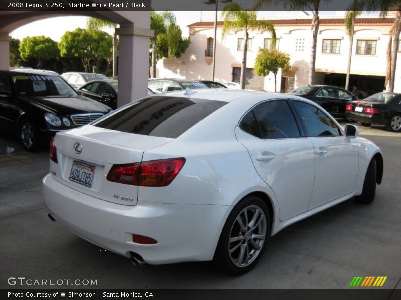 Starfire White Pearl / Black 2008 Lexus IS 250
