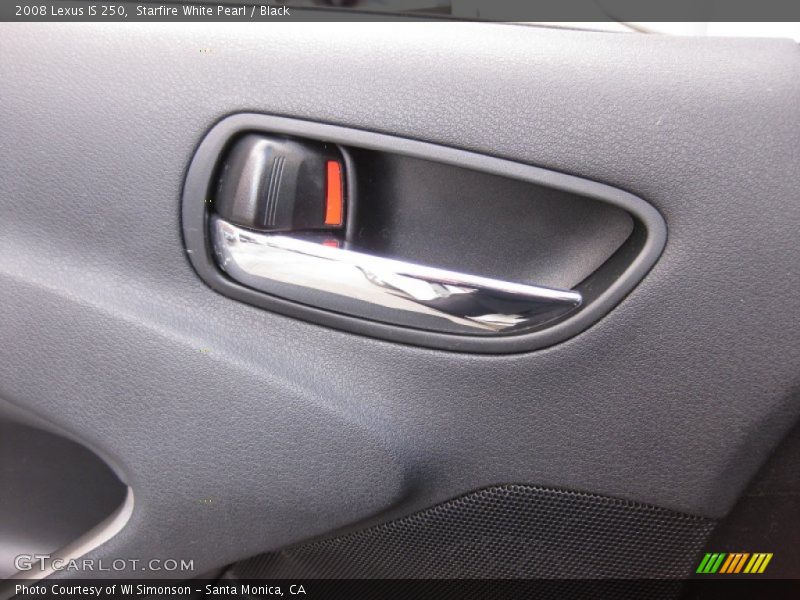 Starfire White Pearl / Black 2008 Lexus IS 250