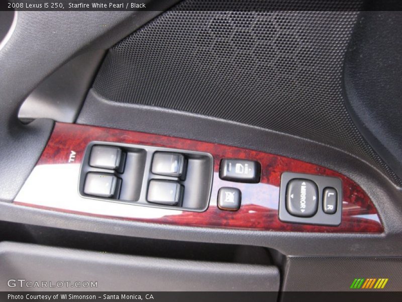 Starfire White Pearl / Black 2008 Lexus IS 250