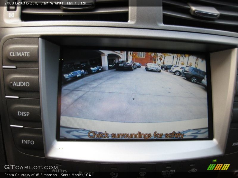 Starfire White Pearl / Black 2008 Lexus IS 250