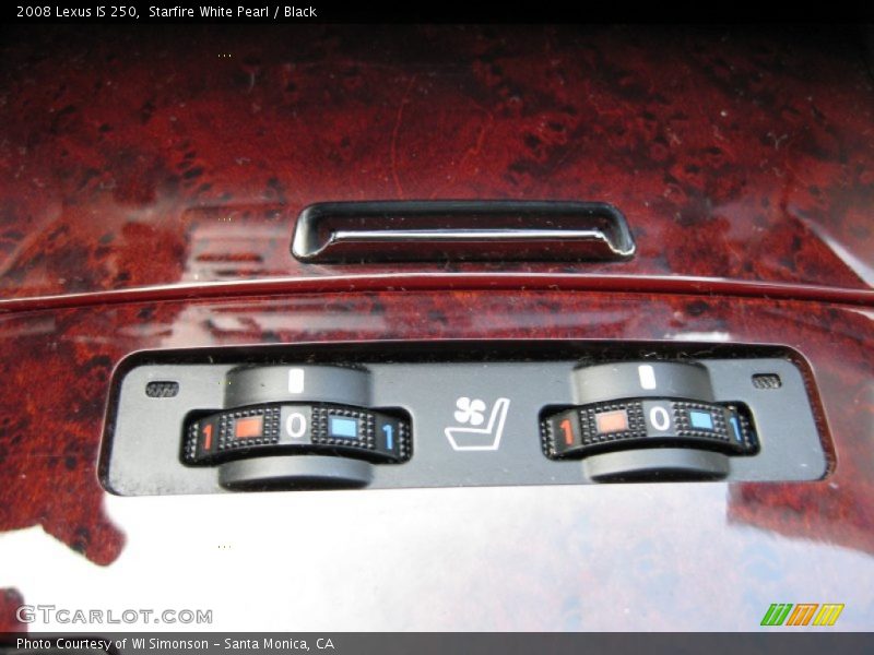 Starfire White Pearl / Black 2008 Lexus IS 250