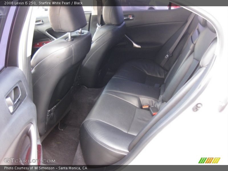 Starfire White Pearl / Black 2008 Lexus IS 250