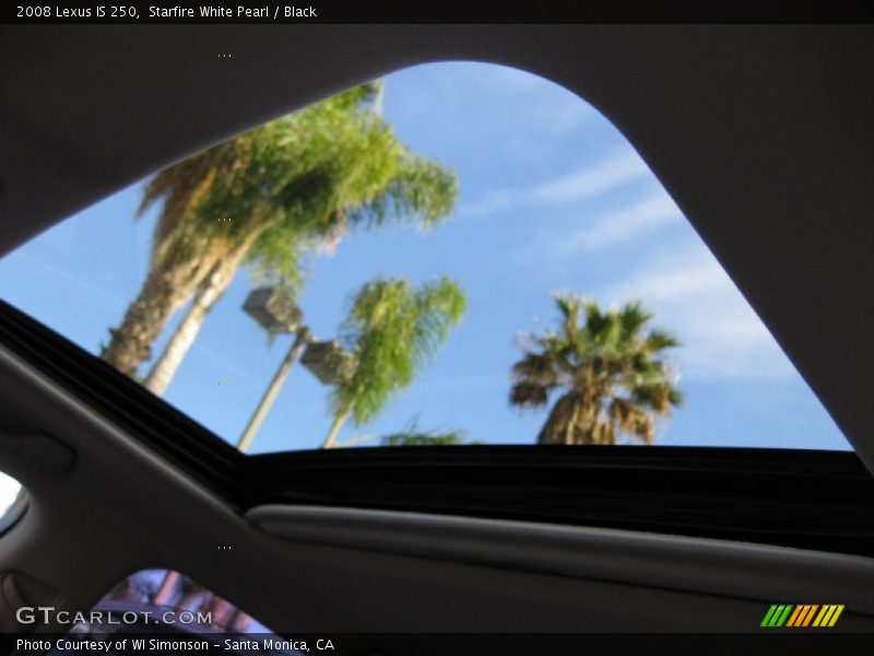 Starfire White Pearl / Black 2008 Lexus IS 250