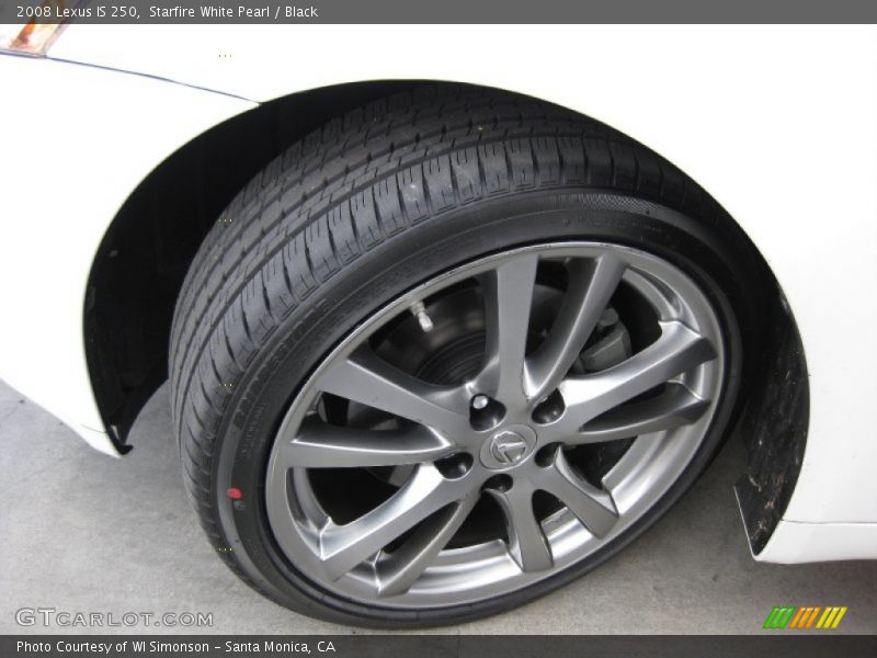 Starfire White Pearl / Black 2008 Lexus IS 250