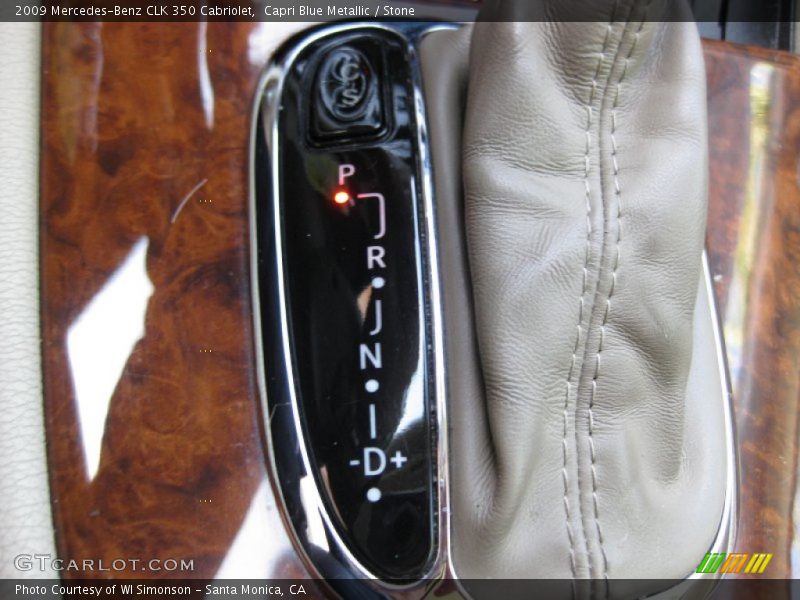 Capri Blue Metallic / Stone 2009 Mercedes-Benz CLK 350 Cabriolet