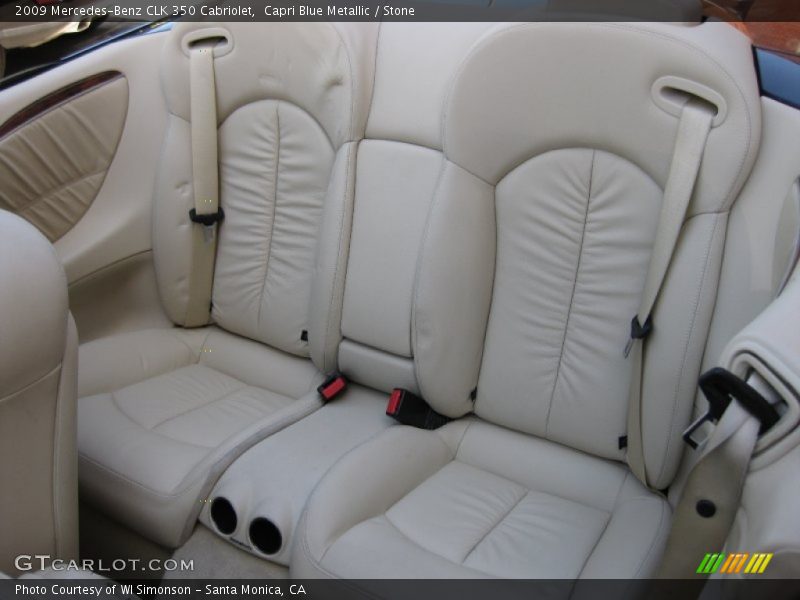 Capri Blue Metallic / Stone 2009 Mercedes-Benz CLK 350 Cabriolet