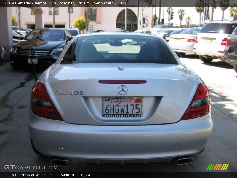 Iridium Silver Metallic / Black 2009 Mercedes-Benz SLK 300 Roadster