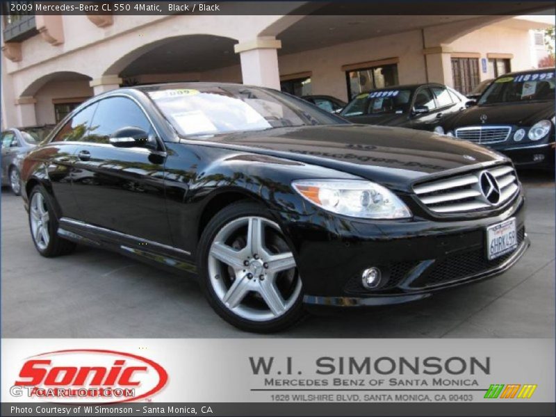 Black / Black 2009 Mercedes-Benz CL 550 4Matic