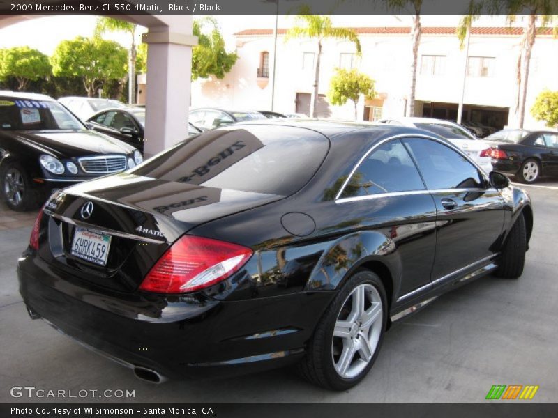 Black / Black 2009 Mercedes-Benz CL 550 4Matic