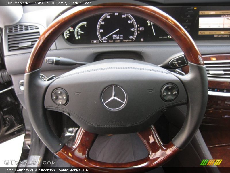 Black / Black 2009 Mercedes-Benz CL 550 4Matic