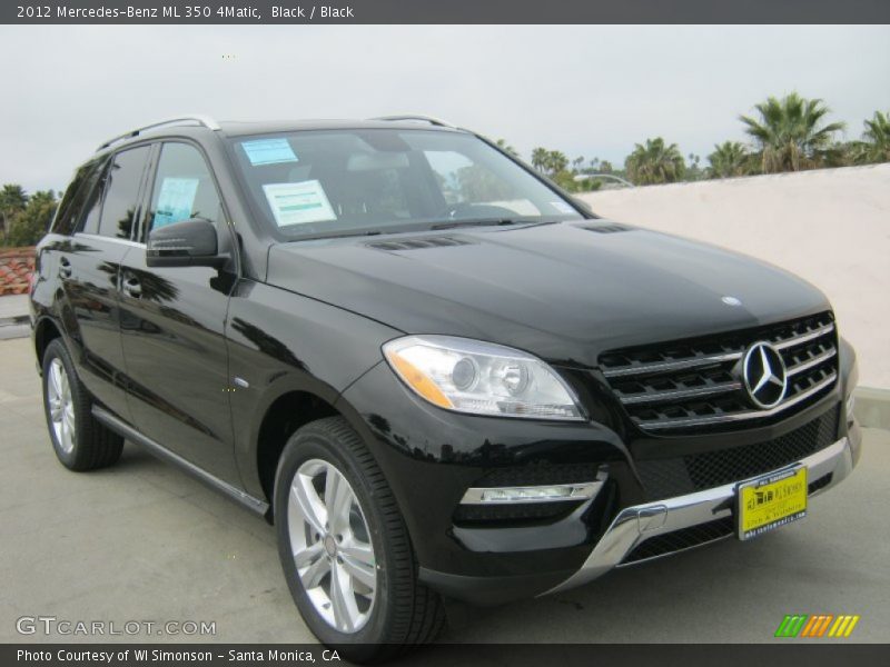 Black / Black 2012 Mercedes-Benz ML 350 4Matic