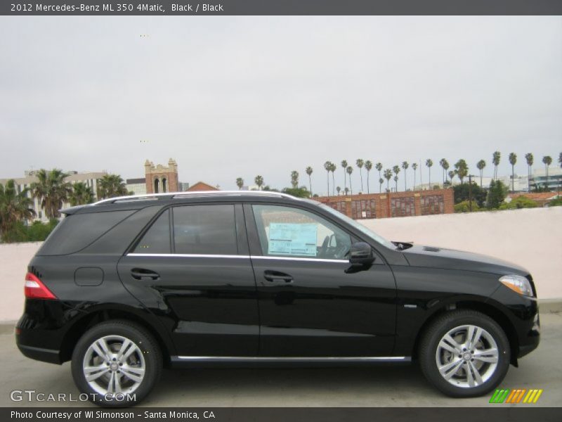 Black / Black 2012 Mercedes-Benz ML 350 4Matic