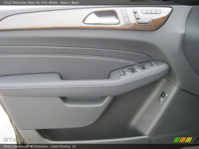 Black / Black 2012 Mercedes-Benz ML 350 4Matic
