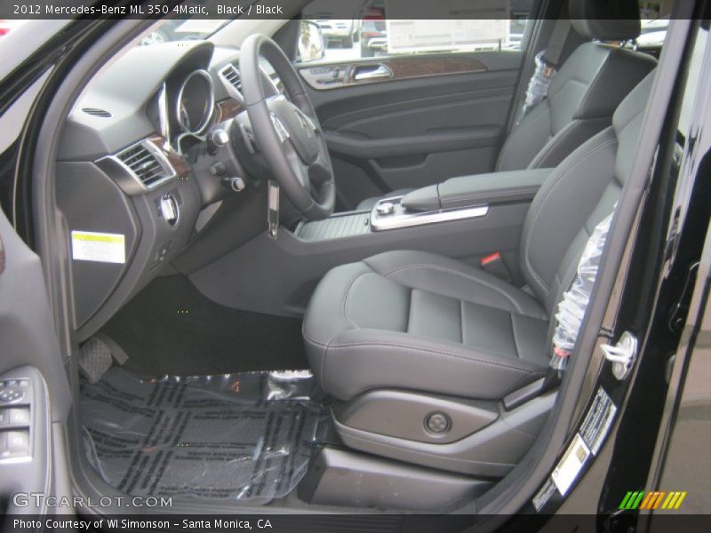 Black / Black 2012 Mercedes-Benz ML 350 4Matic