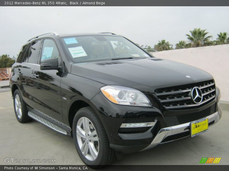 Black / Almond Beige 2012 Mercedes-Benz ML 350 4Matic