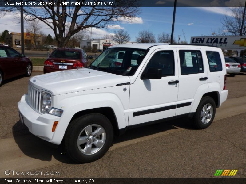 Bright White / Dark Slate Gray 2012 Jeep Liberty Sport 4x4