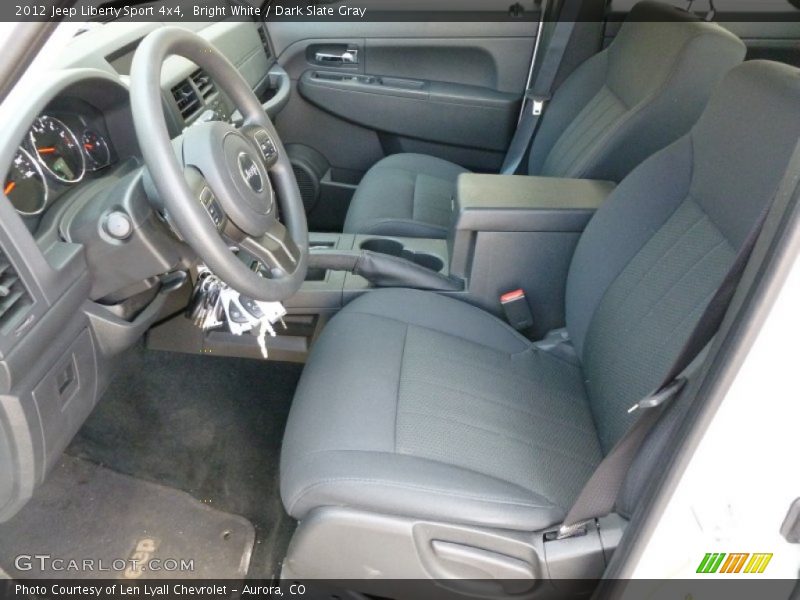Bright White / Dark Slate Gray 2012 Jeep Liberty Sport 4x4