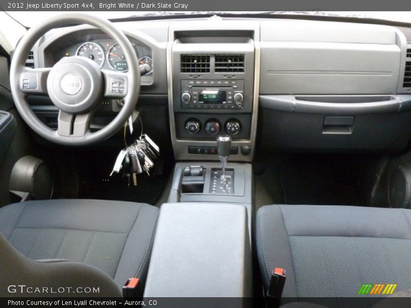 Bright White / Dark Slate Gray 2012 Jeep Liberty Sport 4x4