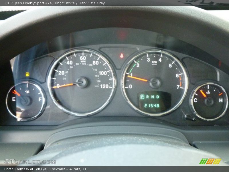 Bright White / Dark Slate Gray 2012 Jeep Liberty Sport 4x4