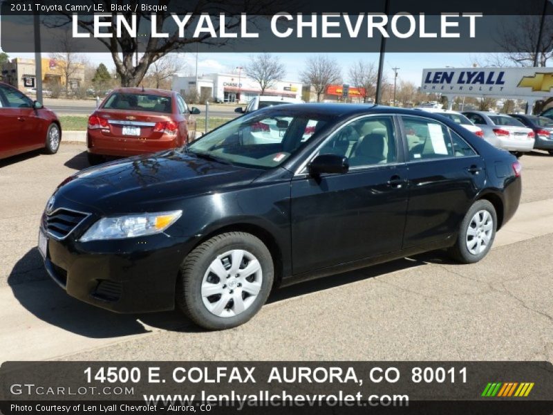 Black / Bisque 2011 Toyota Camry LE