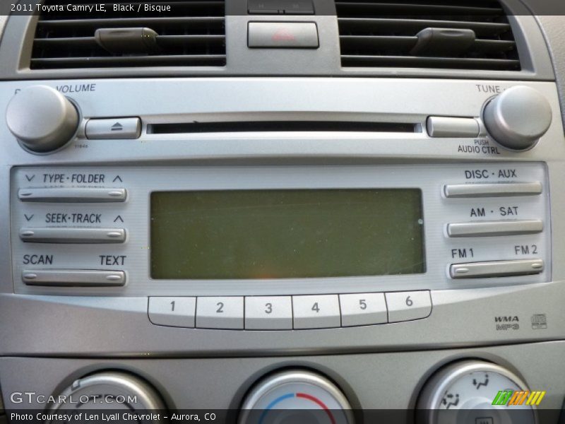 Black / Bisque 2011 Toyota Camry LE