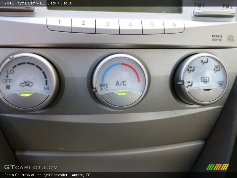 Black / Bisque 2011 Toyota Camry LE