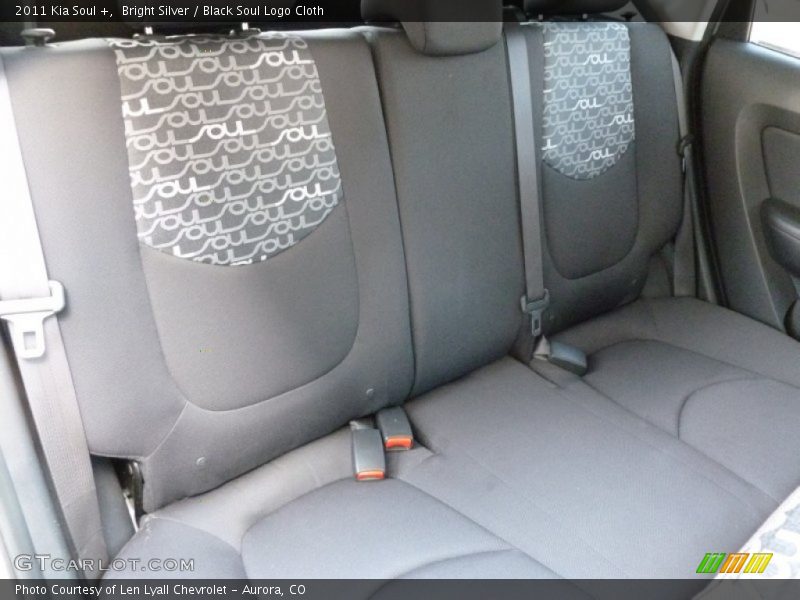 Bright Silver / Black Soul Logo Cloth 2011 Kia Soul +