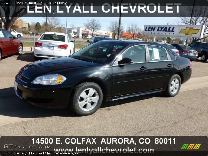 Black / Ebony 2011 Chevrolet Impala LS
